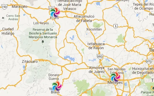 Nota sobre Mapa de Pueblos Mágicos en el Estado de Mexico