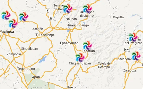 Nota sobre Mapa de Pueblos Mágicos en Puebla