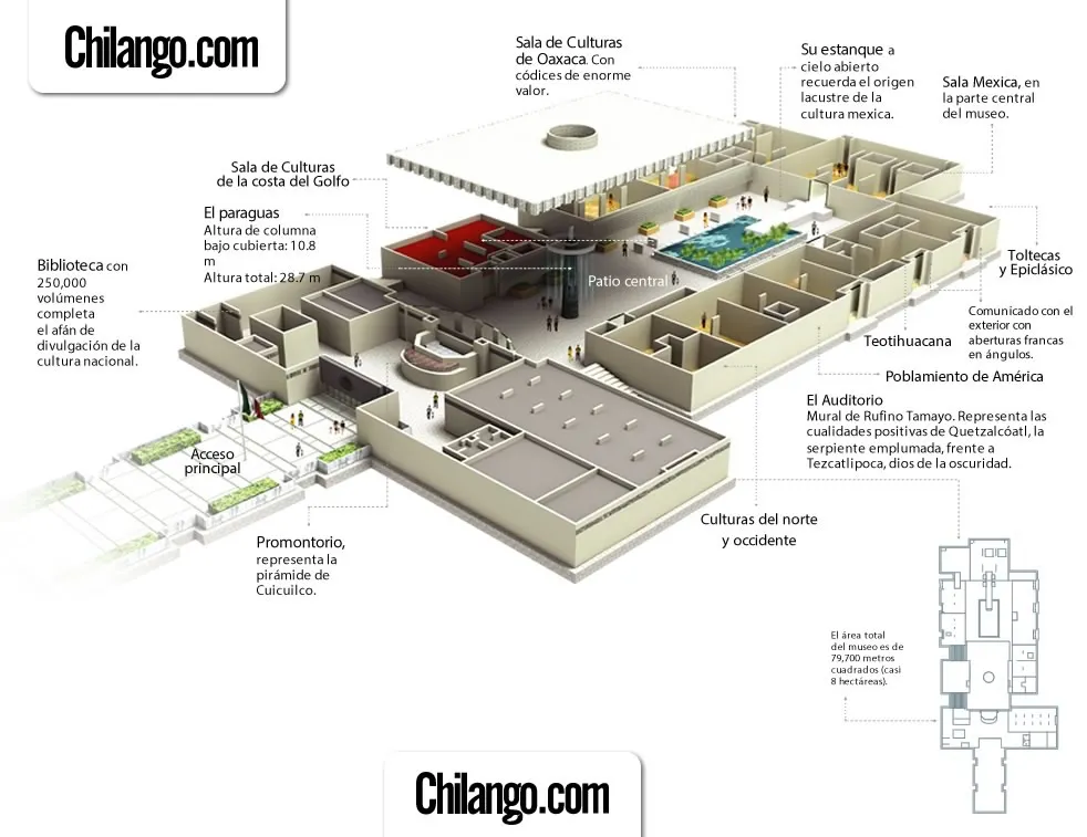 Infografía de El Museo Nacional de Antropología