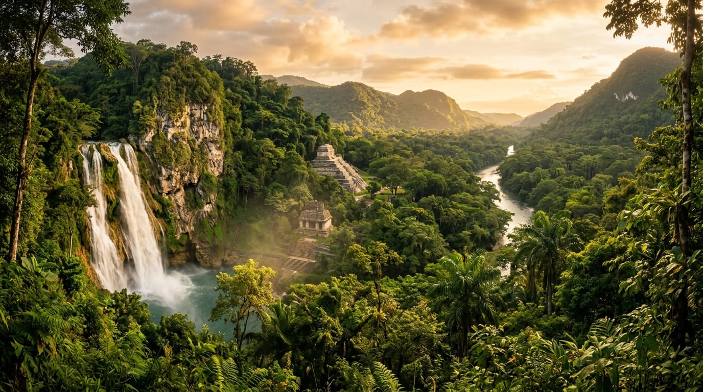 Descubre las Maravillas Ocultas de Chiapas: Selvas Exuberantes, Cascadas Imponentes y Ciudades Mayas Ancestrales Descubre las Maravillas Ocultas de Chiapas: Selvas Exuberantes, Cascadas Imponentes y Ciudades Mayas Ancestrales