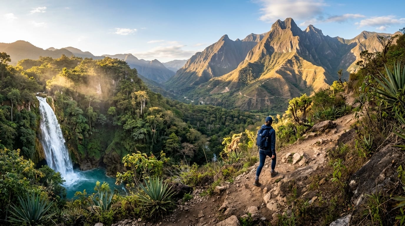 Aventura en Pueblos Mágicos: Naturaleza indómita y adrenalina. Explora senderos, cascadas y paisajes que te robarán el aliento y conectarán contigo Aventura en Pueblos Mágicos: Naturaleza indómita y adrenalina. Explora senderos, cascadas y paisajes que te robarán el aliento y conectarán contigo